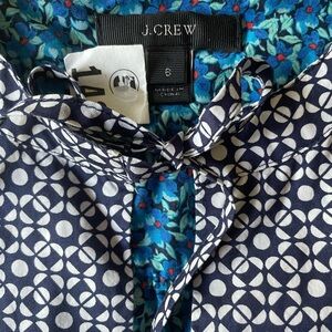 JCrew silk tunic, multicolor size 6.